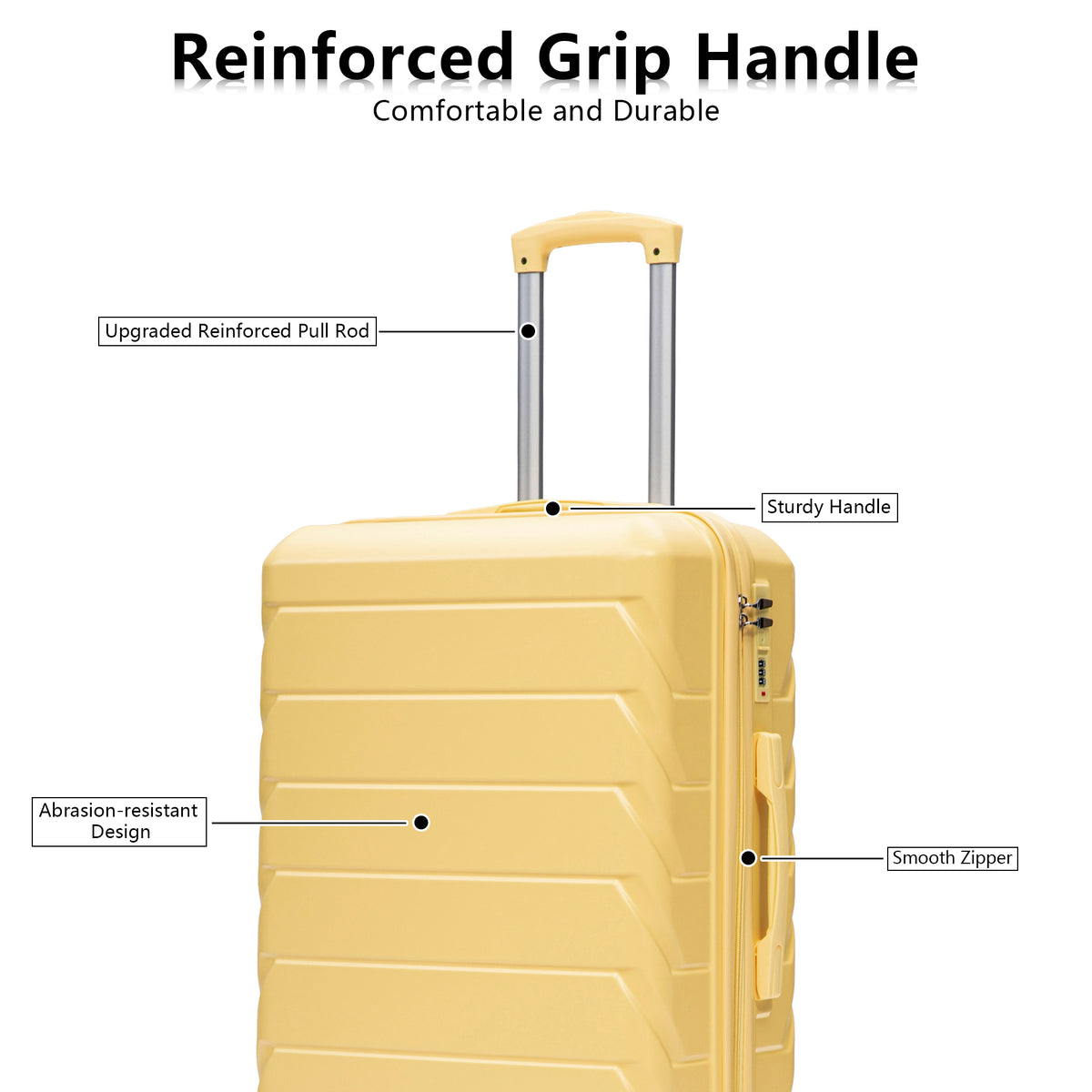 3-Piece Luggage Set (20"/24"/28")