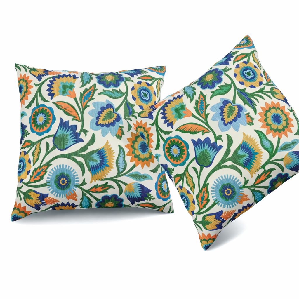 4 Pack Outdoor Pillow Covers - 18x18 Inch Water-Repellent