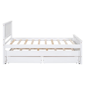 Platform Bed With Trundle And Drawers
