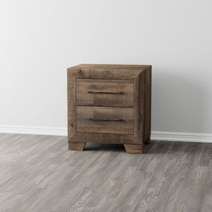 Plinz - 2 Drawer Nightstand - Brown