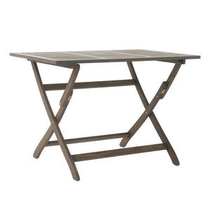 Blissique - Outdoor Foldable Wood Dining Table With Slat Design - Best Buy Furniture