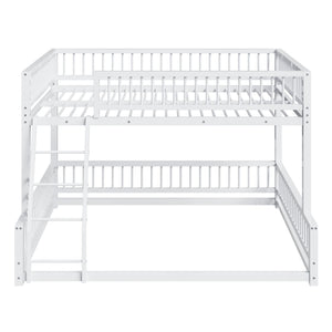 Bunk Bed With Ladder And Safety Guardrails