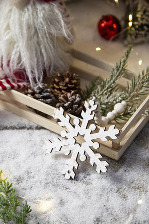 9.8x4.7" Snowflake Ornament Set of 12