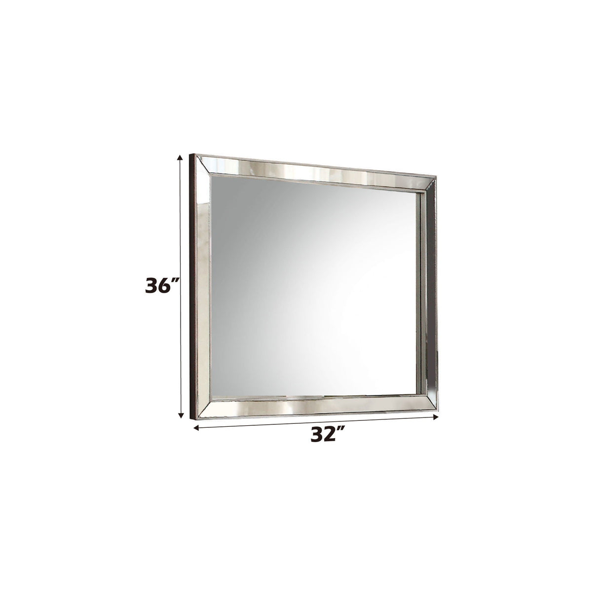 Voeville II - Mirror - Silver - Best Buy Furniture