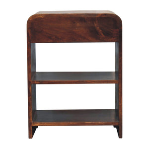 Aspen - Open Bedside Table - Dark Brown