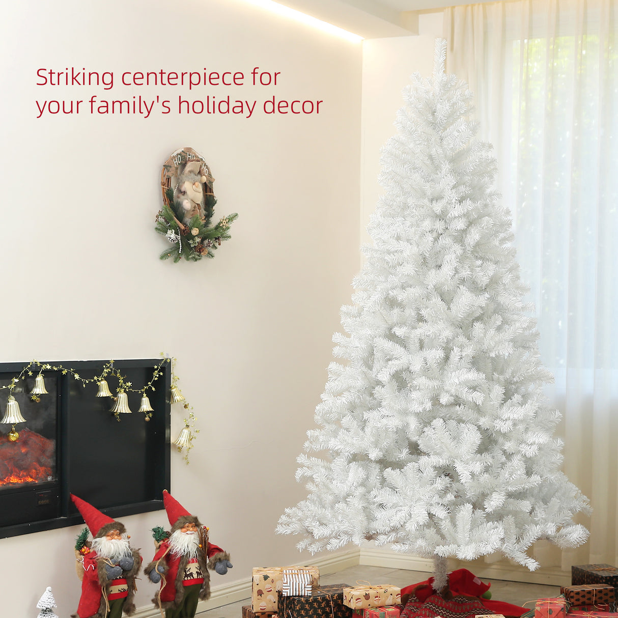 HOMCOM 9ft Tall Artificial Christmas Tree