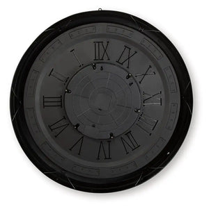 Dairton - Wall Clock - Black / Gold Finish - Best Buy Furniture