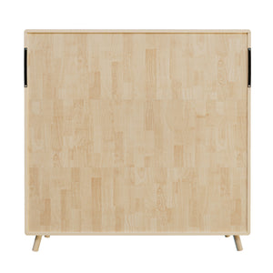 8 Compartment Storage Cabinet With Fixed Shelves For Books - Wood