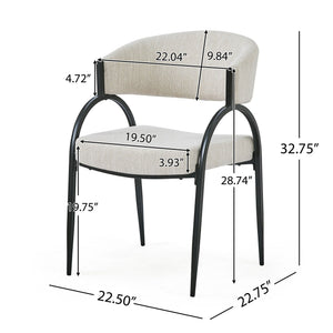 Contemporary Upholstered Dining Chairs With Metal Legs (Set of 2) - Best Buy Furniture