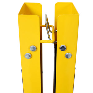Folding Portable Saw Horses 2 Pack With Fast Open Legs, Heavy Duty For Garage And Workshop - Yellow / Black