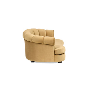 Halle 35.5" Rolled Arm Channel-Tufted Dog Sofa Bed