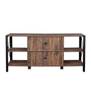 Industrial 80 Inch TV Stand for Living Room & Bedroom