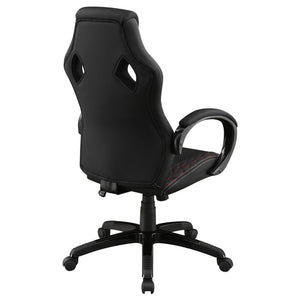 Norset - Upholstered Adjustable Home Office Desk Chair - Black