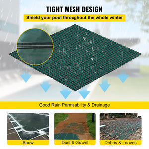 Pool Safety Cover 16x40 Ft, Inground Rectangle Cover