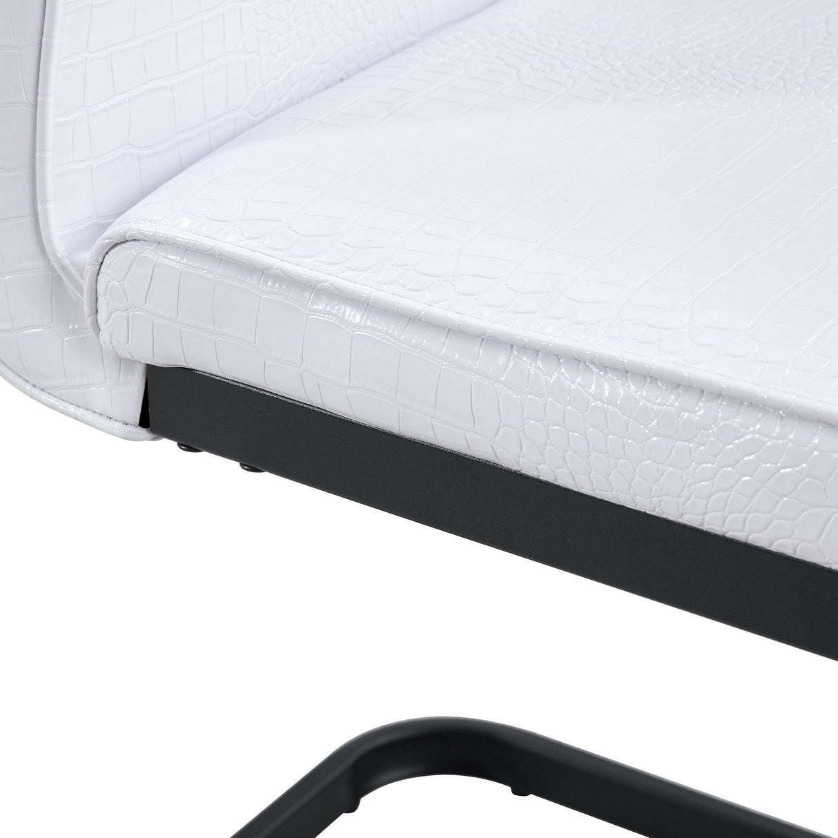 Alligator Skin Upholstered Dining Chairs