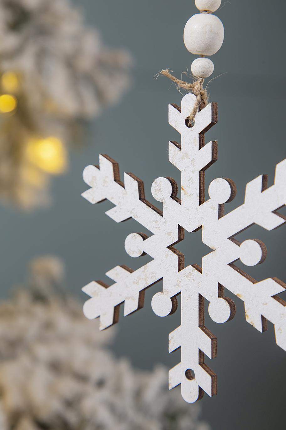 9.8x4.7" Snowflake Ornament Set of 12