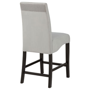 Upholstered Counter Stools (Set of 2) - Gray