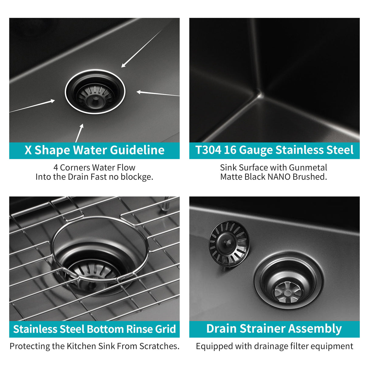Undermount Kitchen Sink With Deep Single Bowl