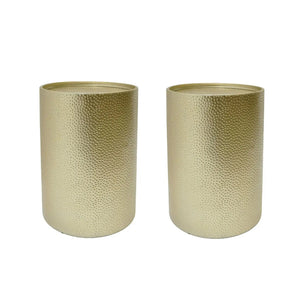 Modern Round Accent Table With Hammered Surface - Best Buy Furniture