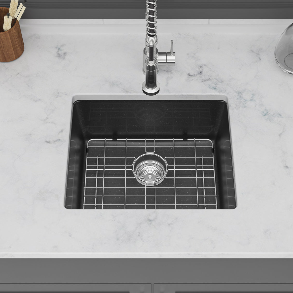 Quartz Kitchen Sink - 21" x 18" x 9.65"