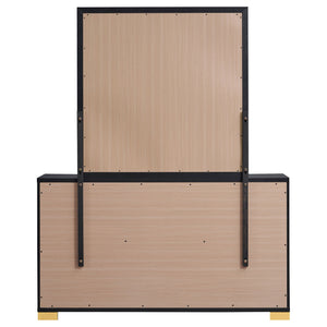 Jeremiah - 6 Drawer Dresser With Mirror - Black