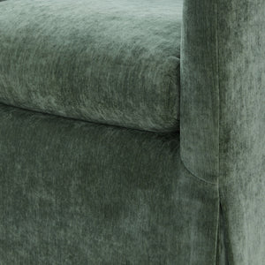 Luisa - Skirted Swivel Accent Chair
