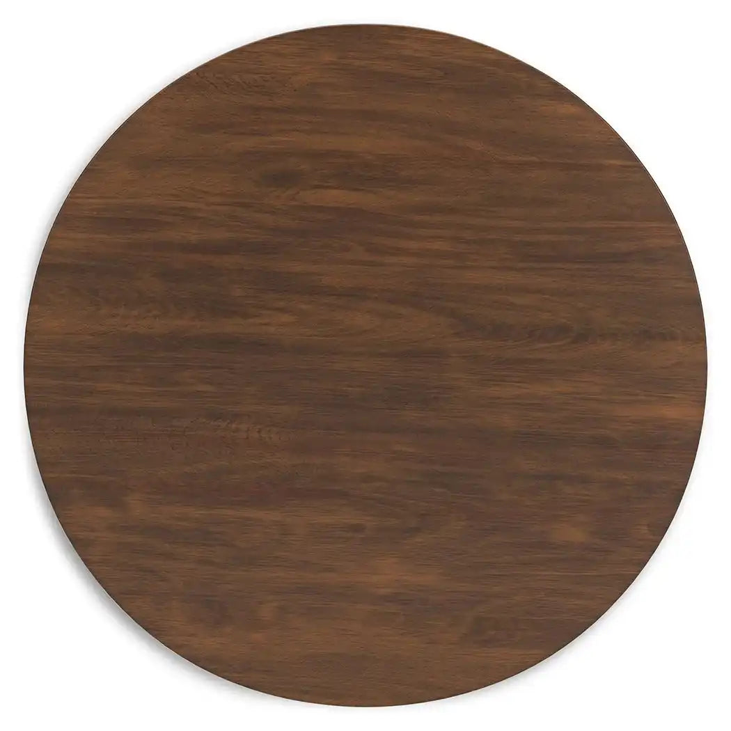 Lyncott - Round Dining Room Table - Brown - Best Buy Furniture