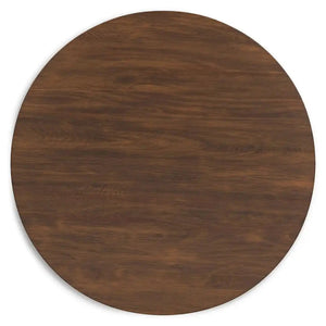 Lyncott - Round Dining Room Table - Brown - Best Buy Furniture