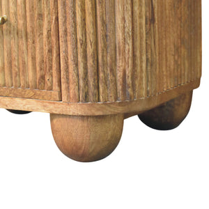 Artisan Furniture Solid Wood Aurora Marble Nightstand