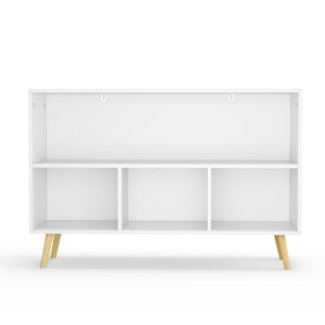 Bookcase With Collapsible Drawers, Book Display Organizer