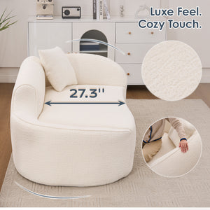 Curved Chaise Lounge Chair Indoor