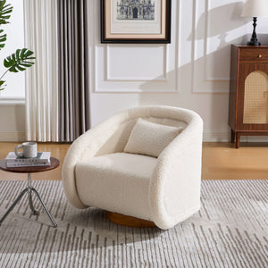 Swivel Accent Chair With 360 Degree Rotating