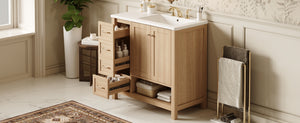 36" Bathroom Vanity with Sink Top
