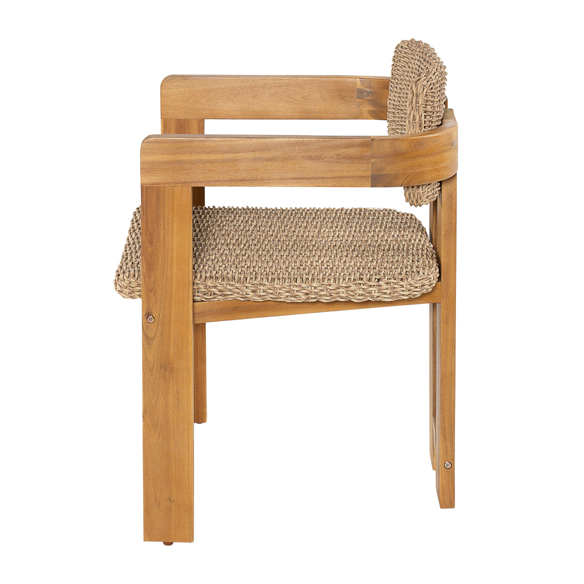 Outdoor Acacia Wood Dining Chair Set of 2