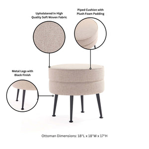Bailey - Accent Ottoman