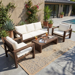 4 Piece Patio Sofa Set