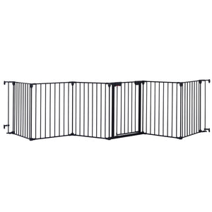 Adjustable Safety Gate Play Yard Metal Doorways Fireplace Fence Christmas Tree Fence Gate For House Stairs Gate Prohibited Area Fence