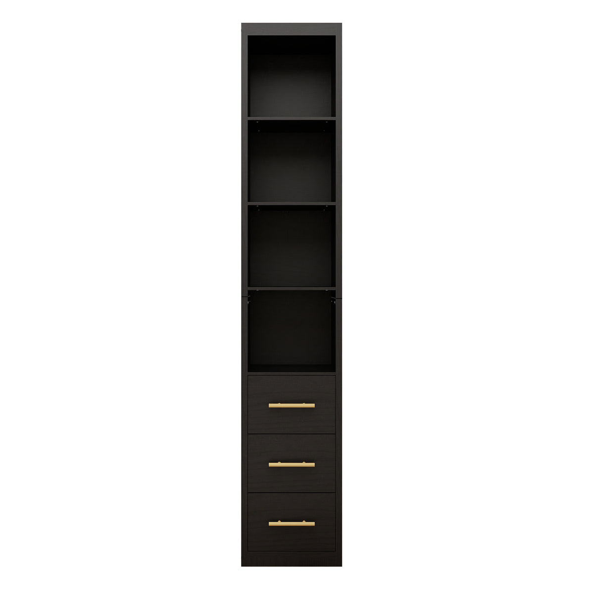 85.04" Tall Storage Cabinet with Drawer and Shelves