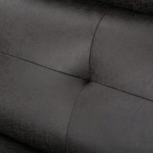Alma - Contemporary Upholstered Loveseat Recliner - Slate