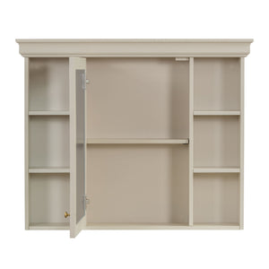 Bathroom Vanity With Medicine Cabinet, Storage Cabinet With 4 Drawers, Adjustable Shelf Mirror