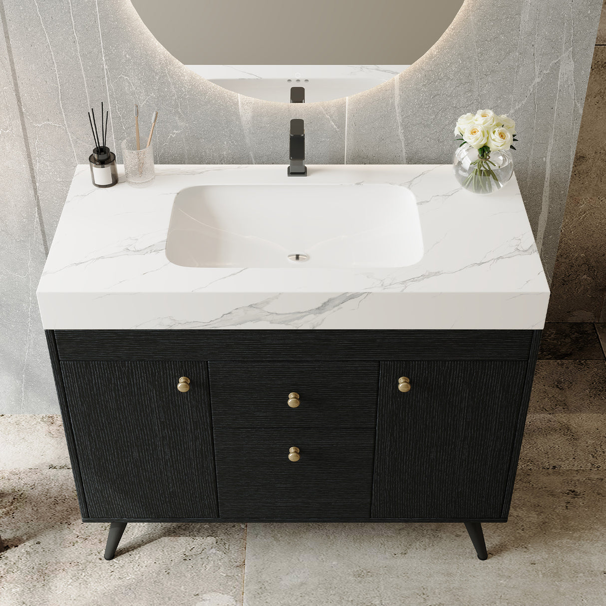 36" Modern Freestanding Bathroom Vanity