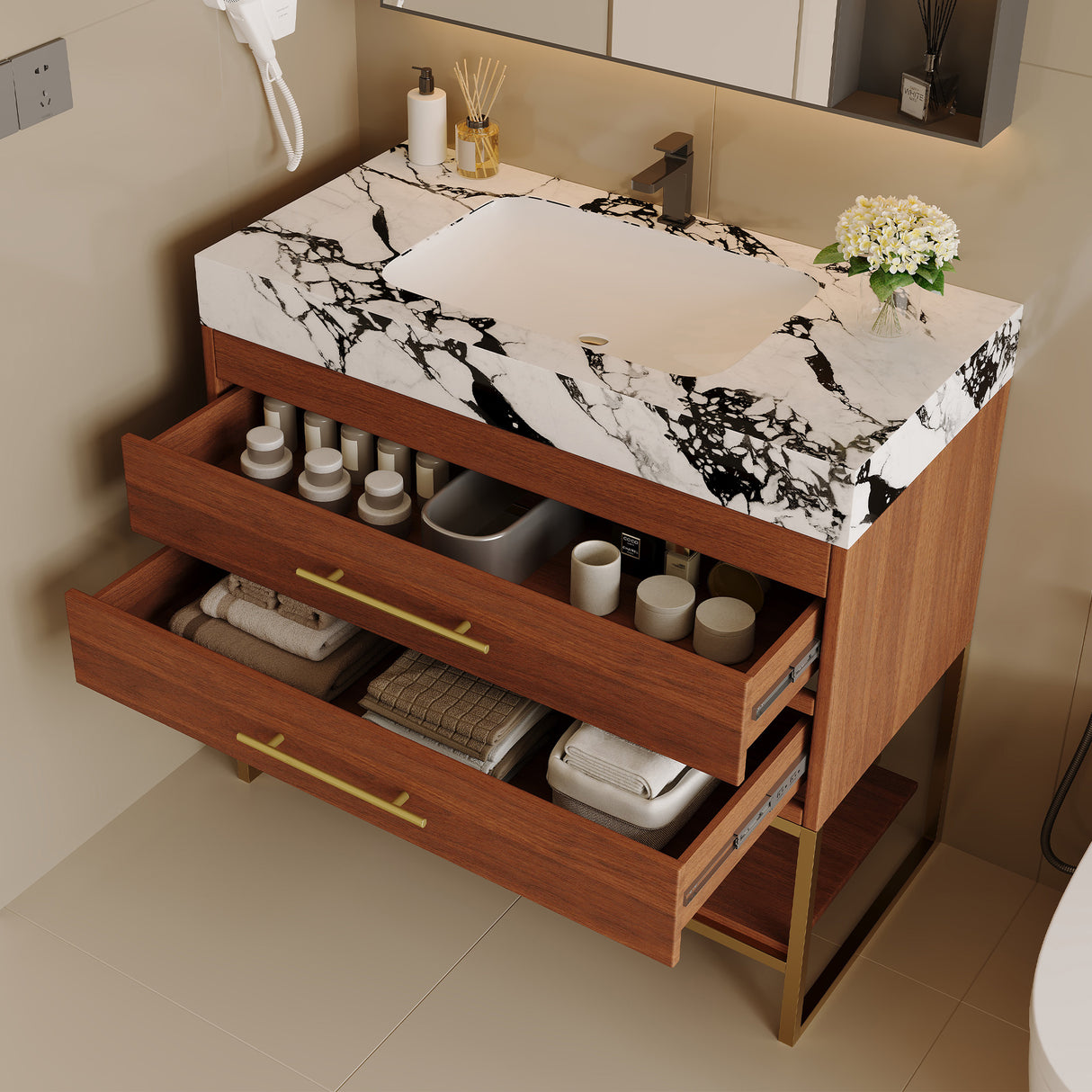 29.9" Modern Free-standing Bathroom Vanity