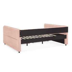 Upholstered Daybed & 2 Drawers