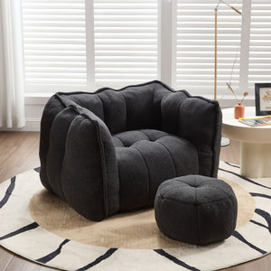 Soft Bean Bag Chair With High Resilient Foam