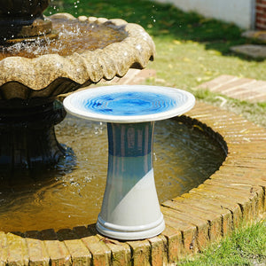 Handmade Glazed Ceramic Bird Bath