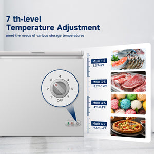 ORIKOOL 7.0 Cu.ft Chest Freezer