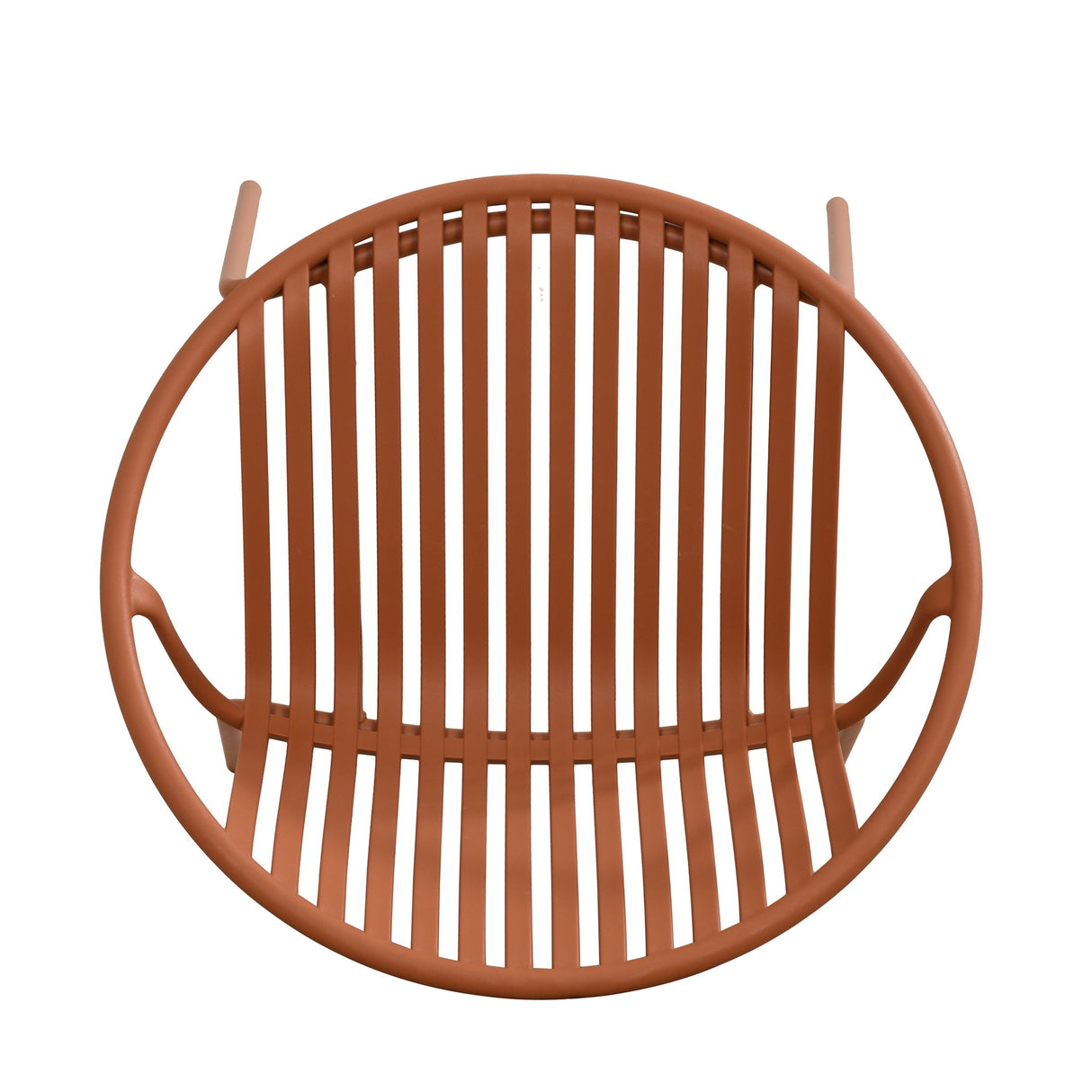 Stackable Outdoor Chairs With Breathable Plastic Backrest (Set of 2)
