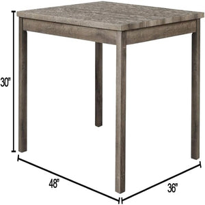 5 Piece Transitional Dining Set With Table And Upholstered Chairs