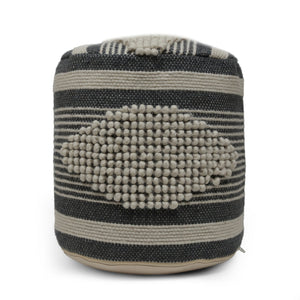 Diamond - Handcrafted Cylindrical Pouf