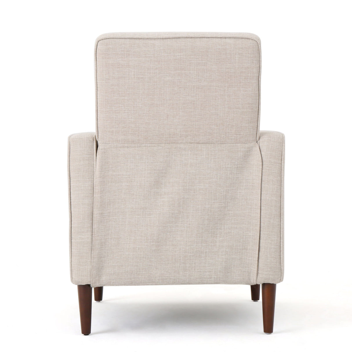 Mid-Century Modern Recliner With Button Tufted Waffle Stitch